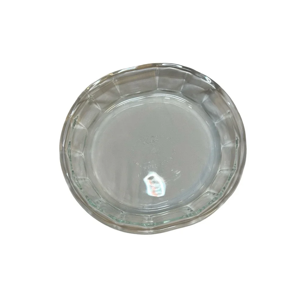 Vintage Pyrex 806-B Round Glass Baking Dish – Clear Ribbed Casserole Bowl